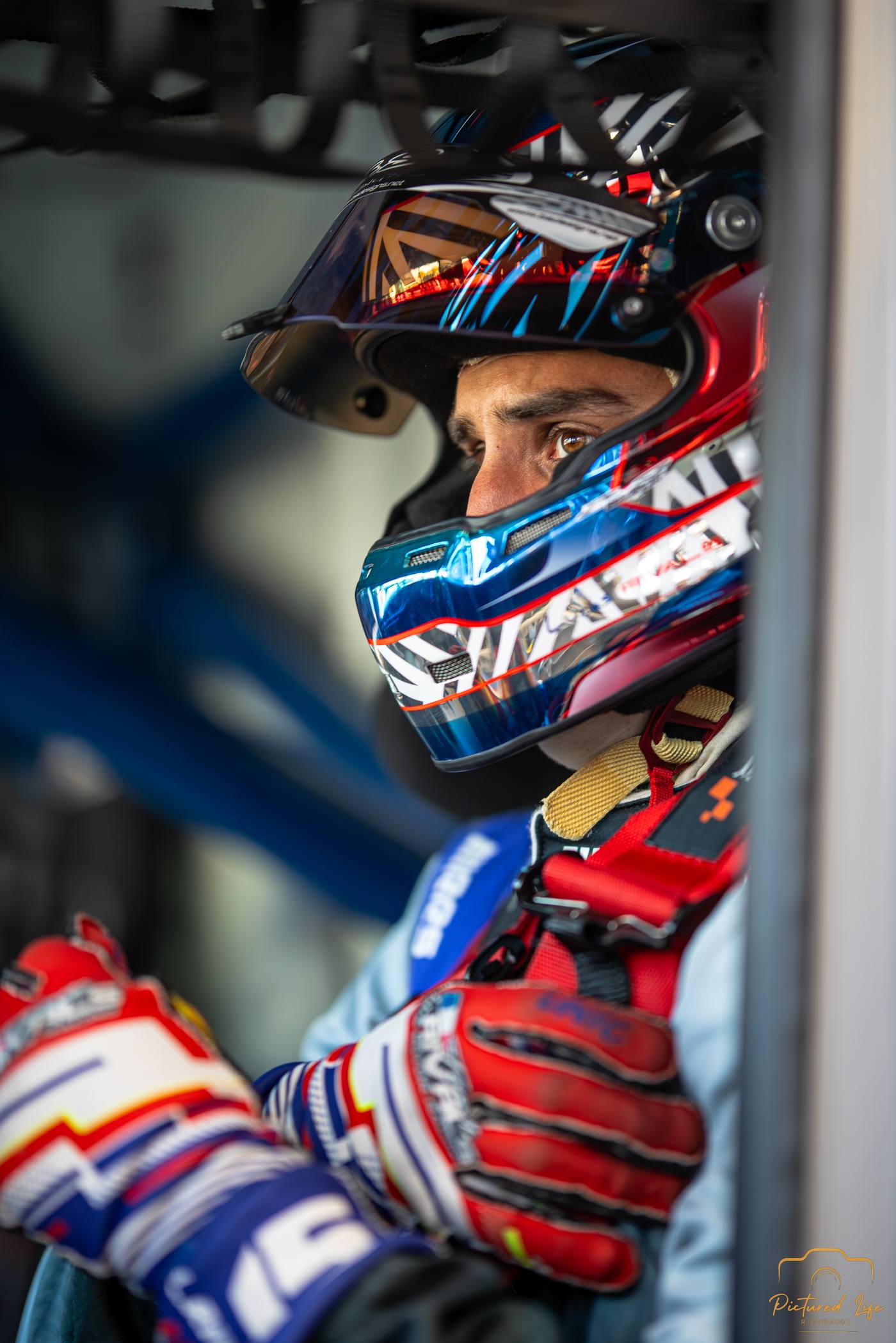 Portrait pilote casque intégral habitacle camion #15 Albi Motor Racing Paul Ricard 2025