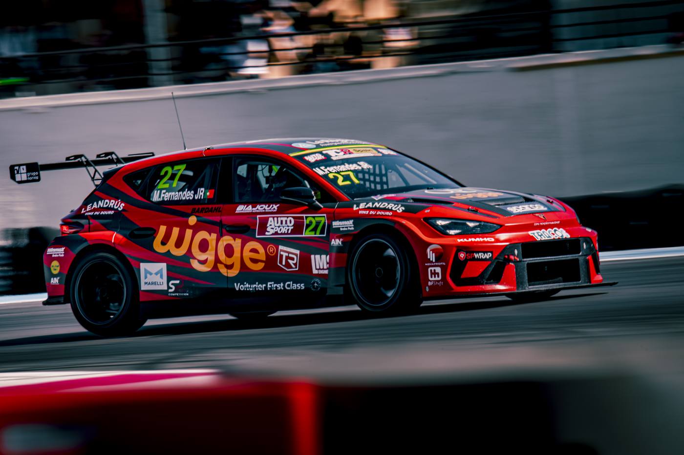 SEAT Cupra TCR Spain #27 M Fernandes JR Wigge en panning, UCS Paul Ricard 2026