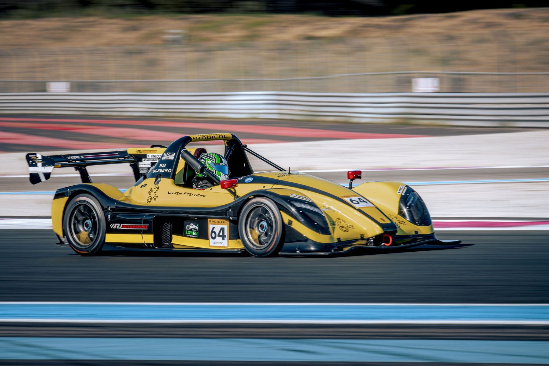 Radical jaune n°64 en filé, profil